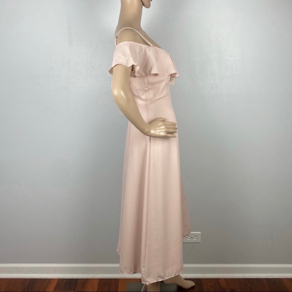 SHOW ME YOUR MUMU PINK COLD-SHOULDER MIDI DRESS - Picture 7 of 11